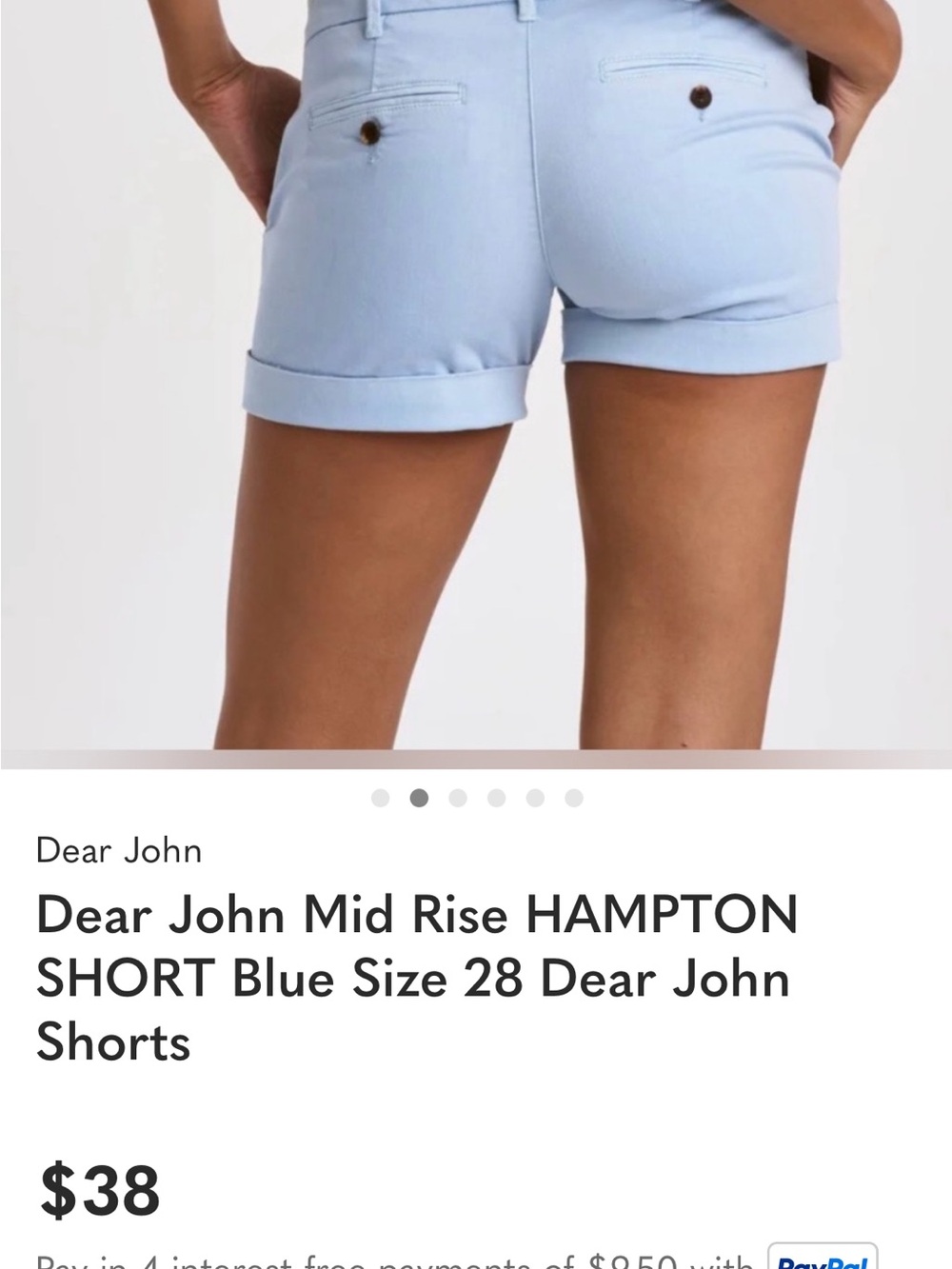 Dear John Bundle -  Black and Lt Blue Hampton Shorts Size 31 - Picture 3 of 12